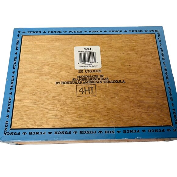 Punch Gran Puro Nicaragua Wooden Cigar Box 20 Count 1840 Vintage Style Storage - Picture 2 of 10